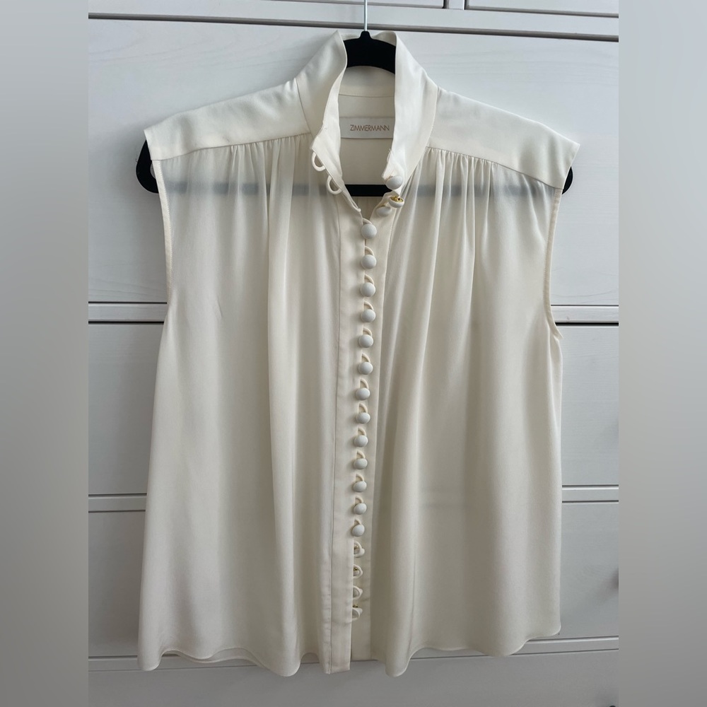 Zimmerman blouse. Size-0; 100% silk;